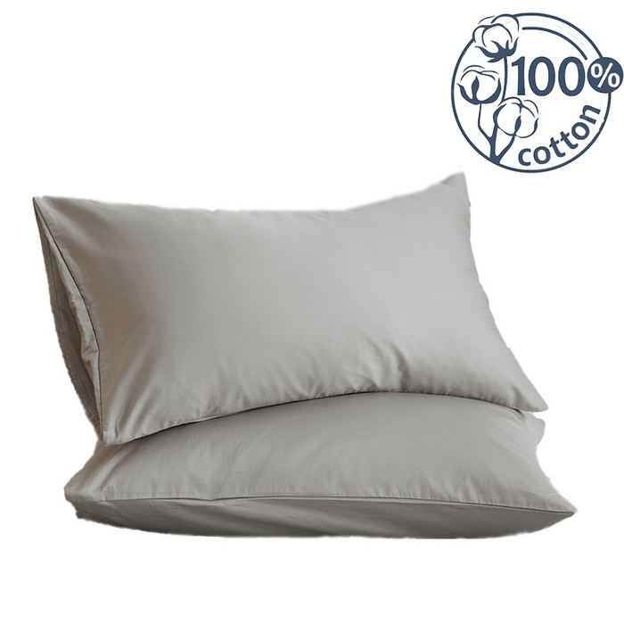 伊赛家纺 2026新款全棉跨境全尺寸枕套 灰