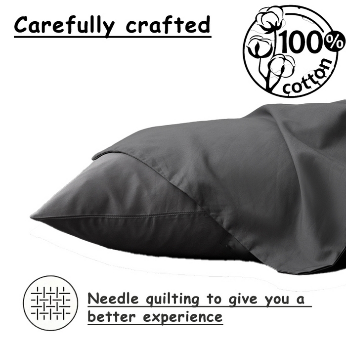 91家纺网 家纺一手货源 找家纺 伊赛家纺 2026新款全棉跨境全尺寸枕套 黑