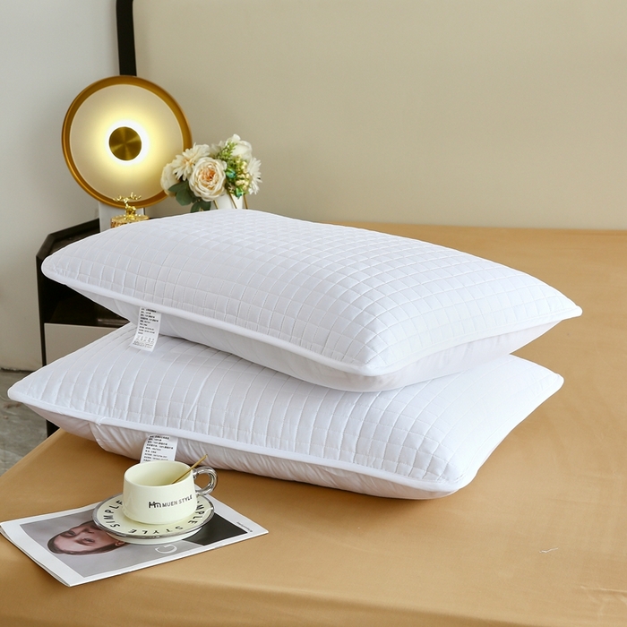 91家纺网 家纺一手货源 找家纺 伊赛家纺 2026新款外贸跨境夹棉全尺寸枕套 枕套全包白色