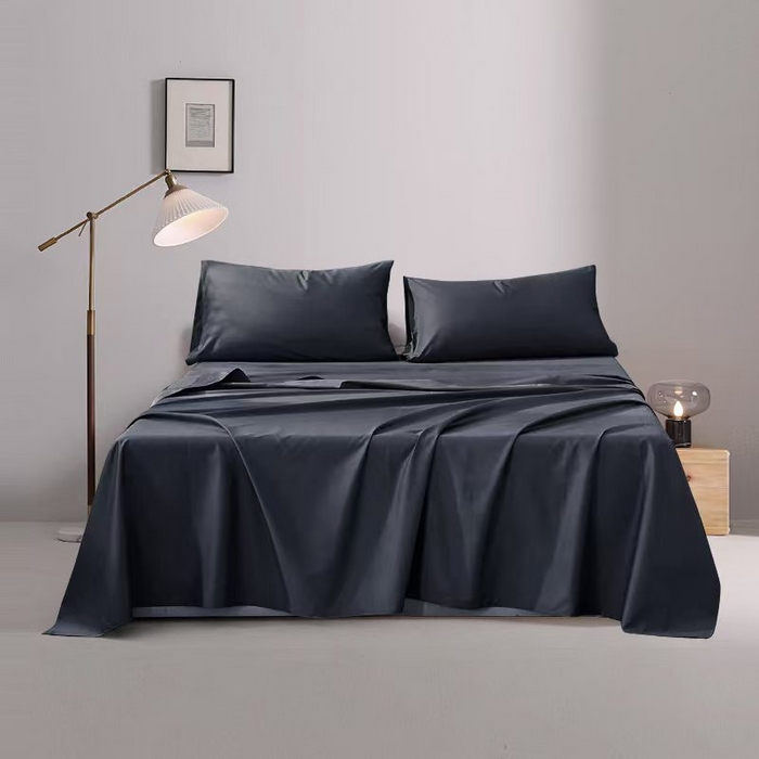 伊赛家纺 2026新款全棉跨境全尺寸床单 黑色
