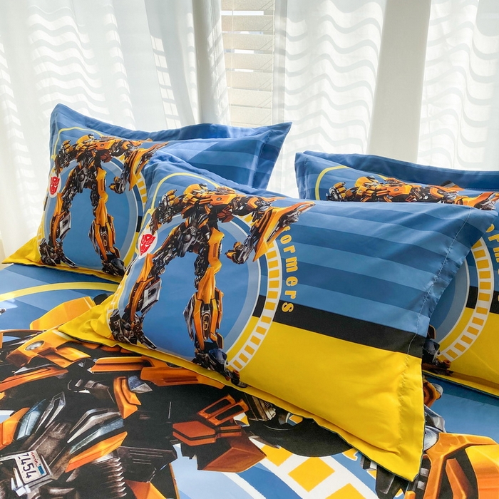 91家纺网 家纺一手货源 找家纺 一电 2026新款卡通床单床笠棕垫床套防尘罩席床垫保护套卡通儿童上下床床单床笠-第二批 黄蜂机器人