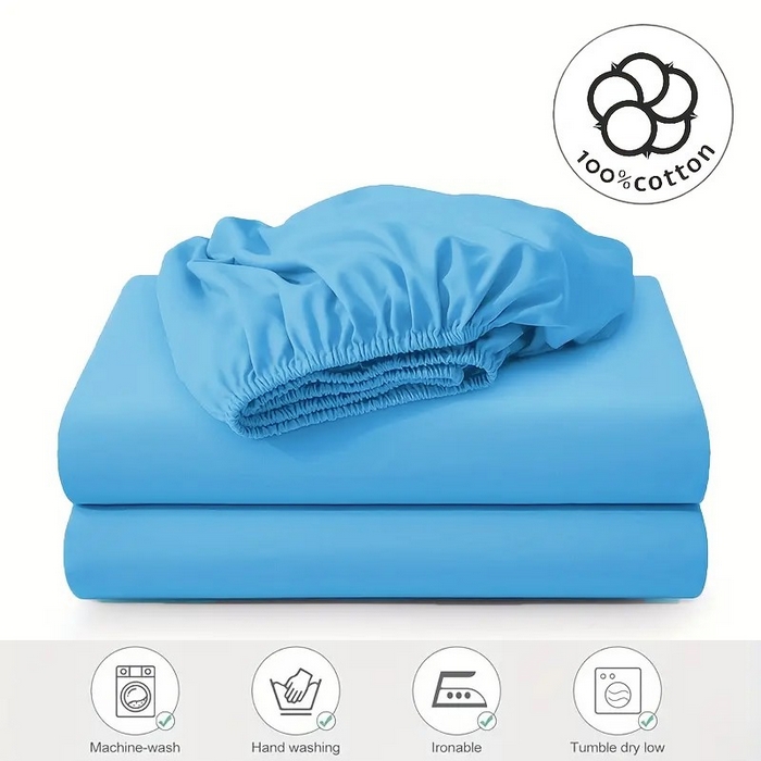 （总）伊赛家纺 2026新款纯色全棉床笠