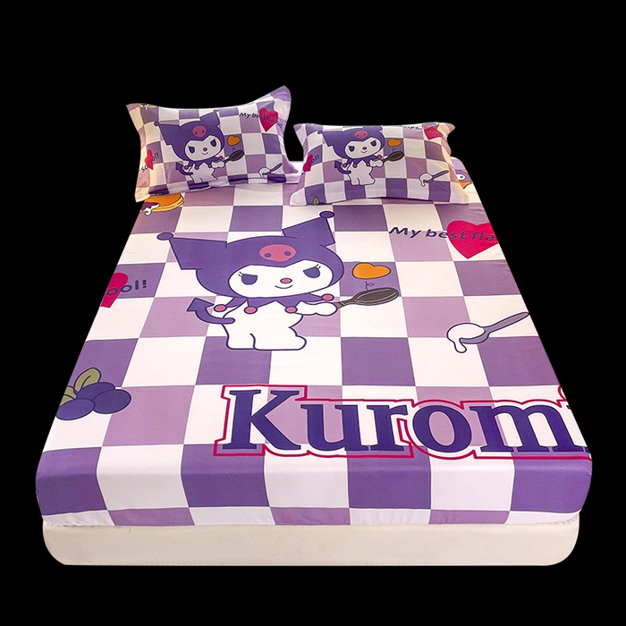 91家纺网 家纺一手货源 找家纺 一电 2026新款卡通床单床笠棕垫床套防尘罩席床垫保护套卡通儿童上下床床单床笠-第二批 库洛米厨神