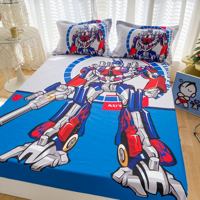 91家纺网 家纺一手货源 找家纺 一电 2026新品卡通床单床笠棕垫床套防尘罩席床垫保护套卡通儿童上下床床单床笠-第三批 圈圈机器人