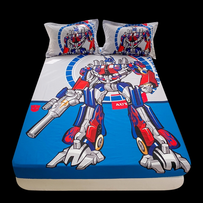 91家纺网 家纺一手货源 找家纺 一电 2026新品卡通床单床笠棕垫床套防尘罩席床垫保护套卡通儿童上下床床单床笠-第三批 圈圈机器人