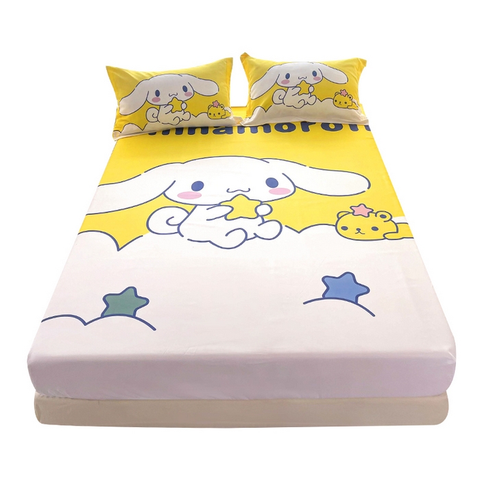 91家纺网 家纺一手货源 找家纺 一电 2026新品卡通床单床笠棕垫床套防尘罩席床垫保护套卡通儿童上下床床单床笠-第三批 软萌玉桂狗