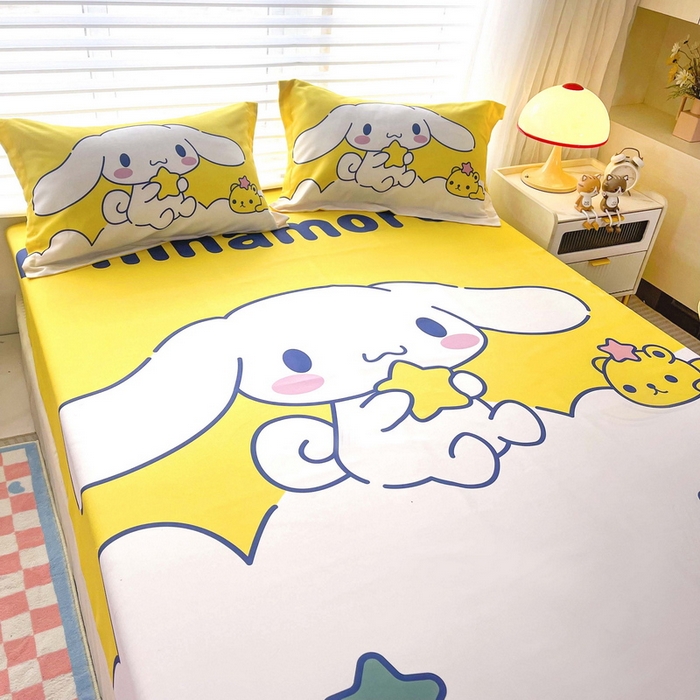 91家纺网 家纺一手货源 找家纺 一电 2026新品卡通床单床笠棕垫床套防尘罩席床垫保护套卡通儿童上下床床单床笠-第三批 软萌玉桂狗