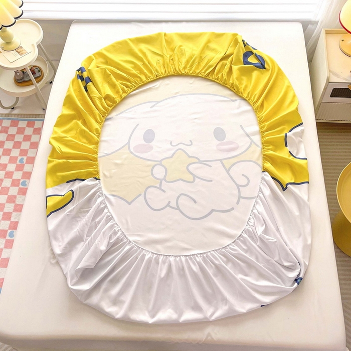 91家纺网 家纺一手货源 找家纺 一电 2026新品卡通床单床笠棕垫床套防尘罩席床垫保护套卡通儿童上下床床单床笠-第三批 软萌玉桂狗