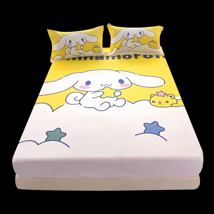 91家纺网 家纺一手货源 找家纺 一电 2026新品卡通床单床笠棕垫床套防尘罩席床垫保护套卡通儿童上下床床单床笠-第三批 软萌玉桂狗