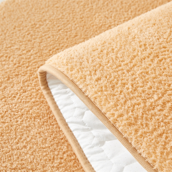 91家纺网 家纺一手货源 找家纺 伊赛家纺 2026新款羊羔绒床垫 卡其