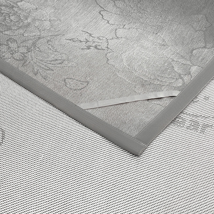 91家纺网 家纺一手货源 找家纺 苏迪网销供货 2026新款冰藤席可爱熊刺绣款凉席藤席双面可用冰丝席 可爱熊-灰色