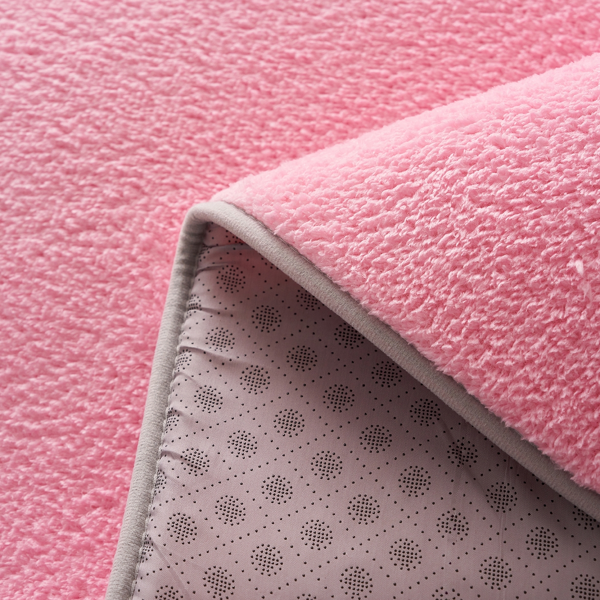 91家纺网 家纺一手货源 找家纺 伊赛家纺 2026新款羊羔绒床垫 粉玉