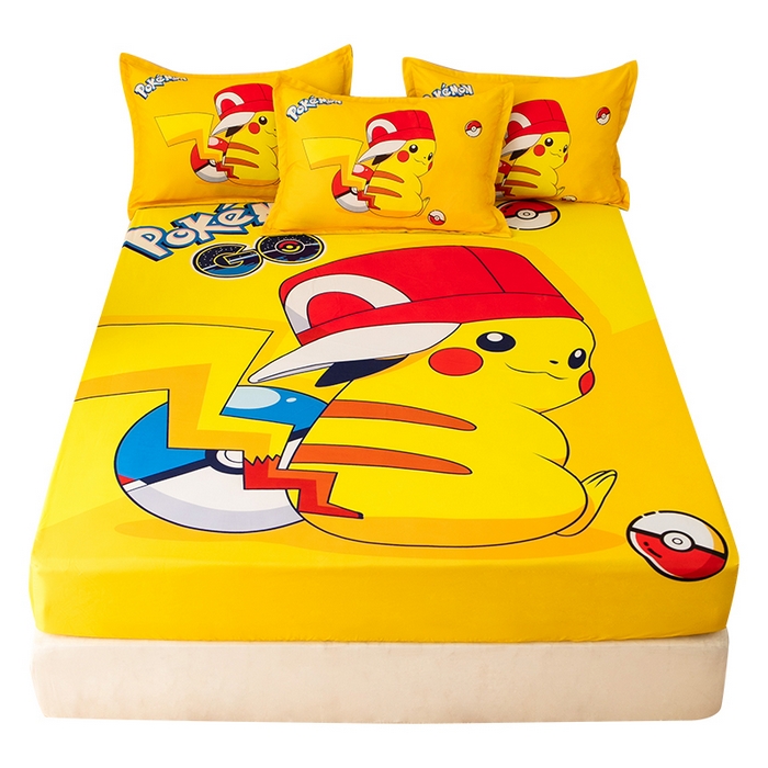 91家纺网 家纺一手货源 找家纺 一电 2026新品卡通床单床笠棕垫床套防尘罩席床垫保护套卡通儿童上下床床单床笠-第三批 小红帽皮卡丘