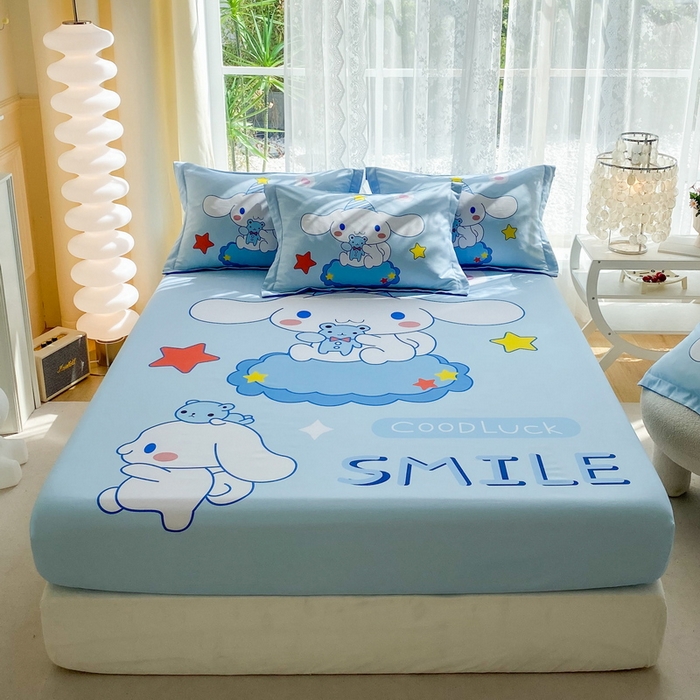 一电 2026新品卡通床单床笠棕垫床套防尘罩席床垫保护套卡通儿童上下床床单床笠-第三批 小熊玉桂狗