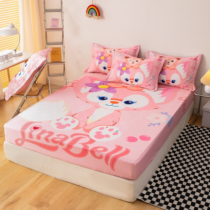 91家纺网 家纺一手货源 找家纺 （总）一电 2026新款卡通床单床笠棕垫床套防尘罩席床垫保护套卡通儿童上下铺床单床笠-第五批