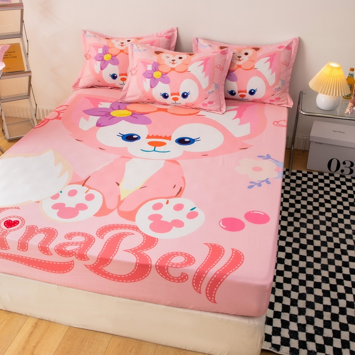 91家纺网 家纺一手货源 找家纺 （总）一电 2026新款卡通床单床笠棕垫床套防尘罩席床垫保护套卡通儿童上下铺床单床笠-第五批