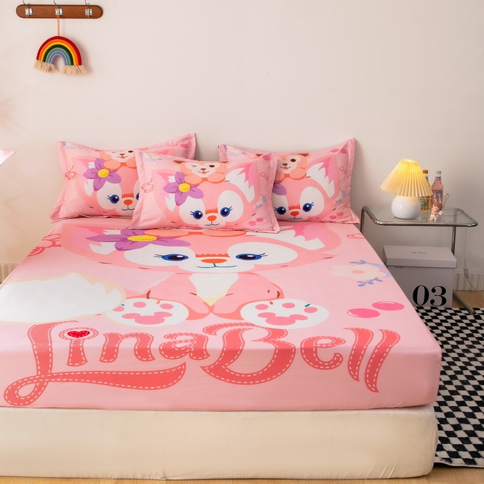 91家纺网 家纺一手货源 找家纺 （总）一电 2026新款卡通床单床笠棕垫床套防尘罩席床垫保护套卡通儿童上下铺床单床笠-第五批