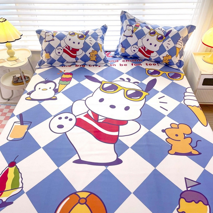 91家纺网 家纺一手货源 找家纺 一电 2026新款卡通床单床笠棕垫床套防尘罩席床垫保护套卡通儿童上下床单床笠-第四批 舞动帕狗