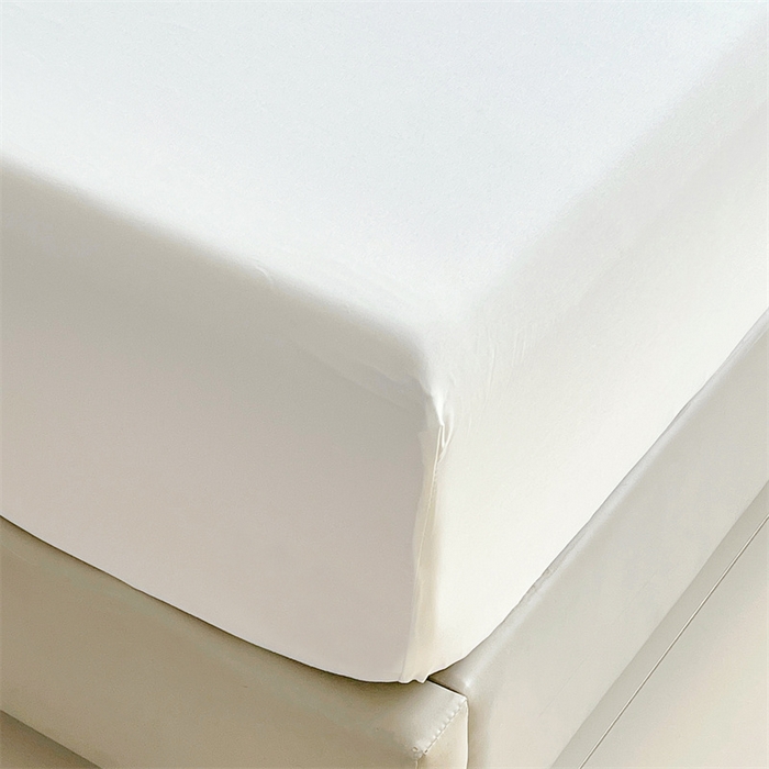 91家纺网 家纺一手货源 找家纺 伊赛家纺 2026新款竹纤维单品床笠系列 白色