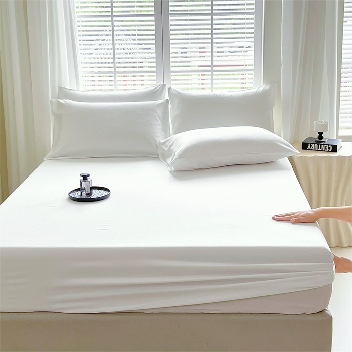 伊赛家纺 2026新款竹纤维单品床笠系列 白色