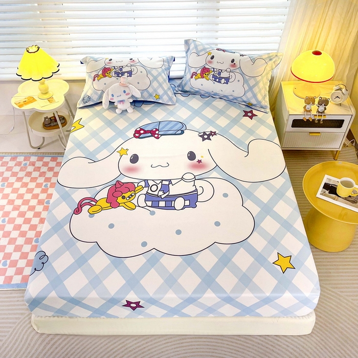 91家纺网 家纺一手货源 找家纺 （总）一电 2026新款卡通床单床笠棕垫床套防尘罩席床垫保护套卡通儿童上下铺床单床笠-第五批