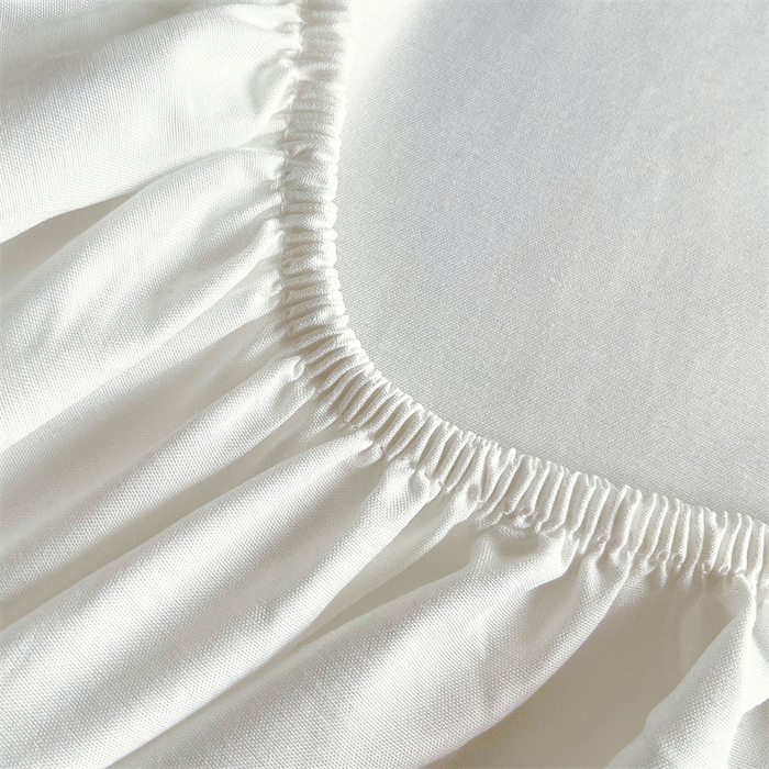 91家纺网 家纺一手货源 找家纺 伊赛家纺 2026新款竹纤维单品床笠系列 白色