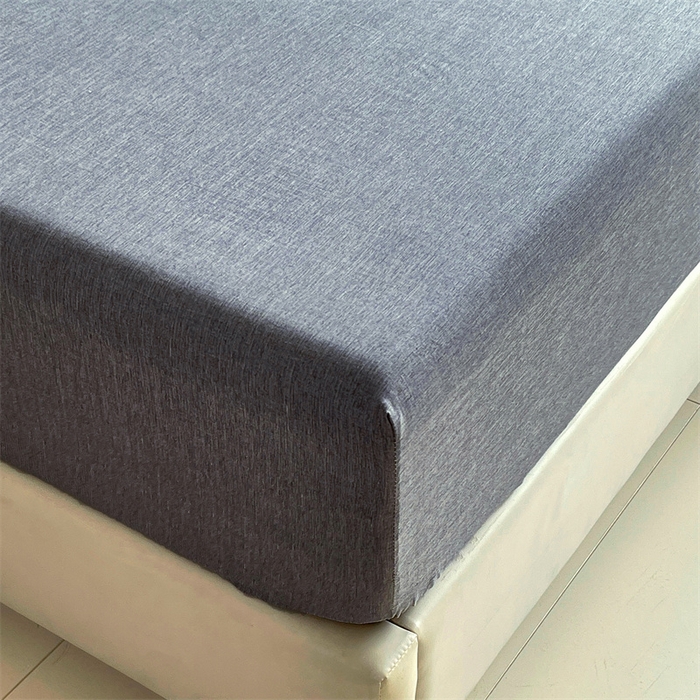 91家纺网 家纺一手货源 找家纺 伊赛家纺 2026新款竹纤维单品床笠系列 浅灰