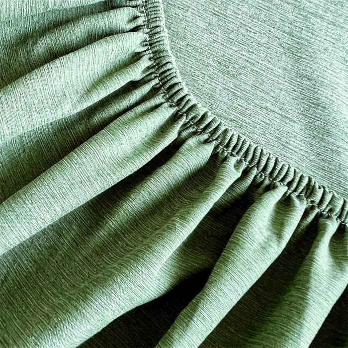 91家纺网 家纺一手货源 找家纺 伊赛家纺 2026新款竹纤维单品床笠系列 绿色