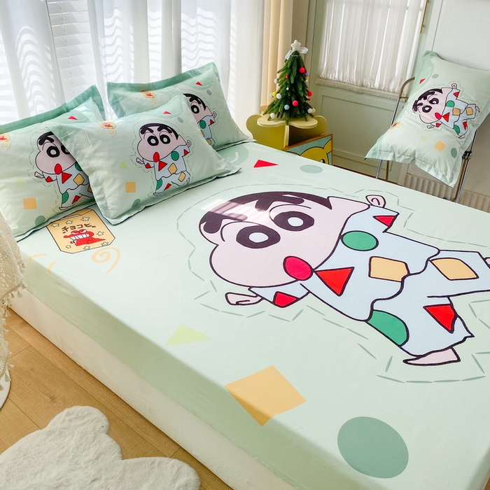 91家纺网 家纺一手货源 找家纺 一电 2026新款卡通床单床笠棕垫床套防尘罩席床垫保护套卡通儿童上下床单床笠-第四批 小新