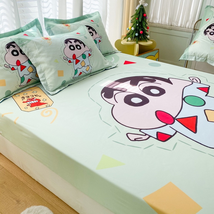 91家纺网 家纺一手货源 找家纺 一电 2026新款卡通床单床笠棕垫床套防尘罩席床垫保护套卡通儿童上下床单床笠-第四批 小新