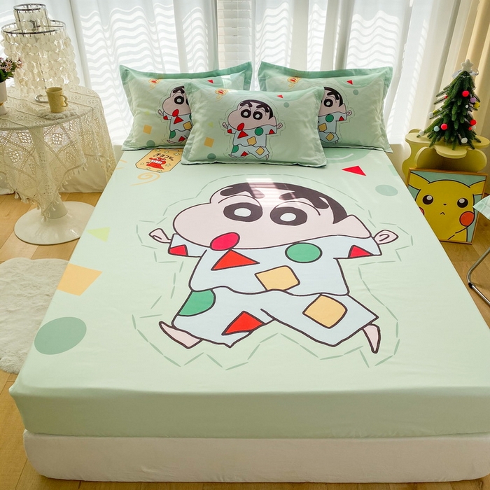 91家纺网 家纺一手货源 找家纺 一电 2026新款卡通床单床笠棕垫床套防尘罩席床垫保护套卡通儿童上下床单床笠-第四批 小新