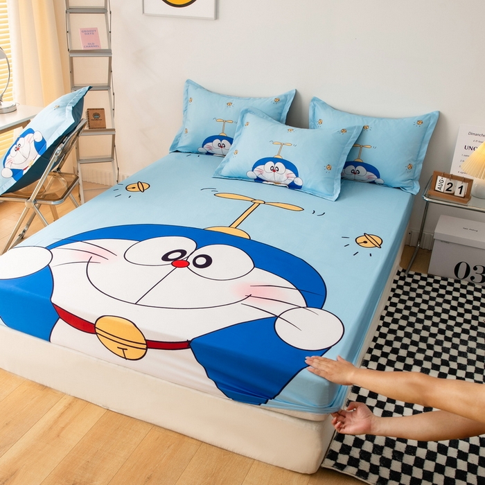 91家纺网 家纺一手货源 找家纺 一电 2026新款卡通床单床笠棕垫床套防尘罩席床垫保护套卡通儿童上下铺床单床笠-第五批 可爱叮当