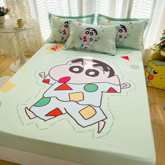 91家纺网 家纺一手货源 找家纺 一电 2026新款卡通床单床笠棕垫床套防尘罩席床垫保护套卡通儿童上下床单床笠-第四批 小新