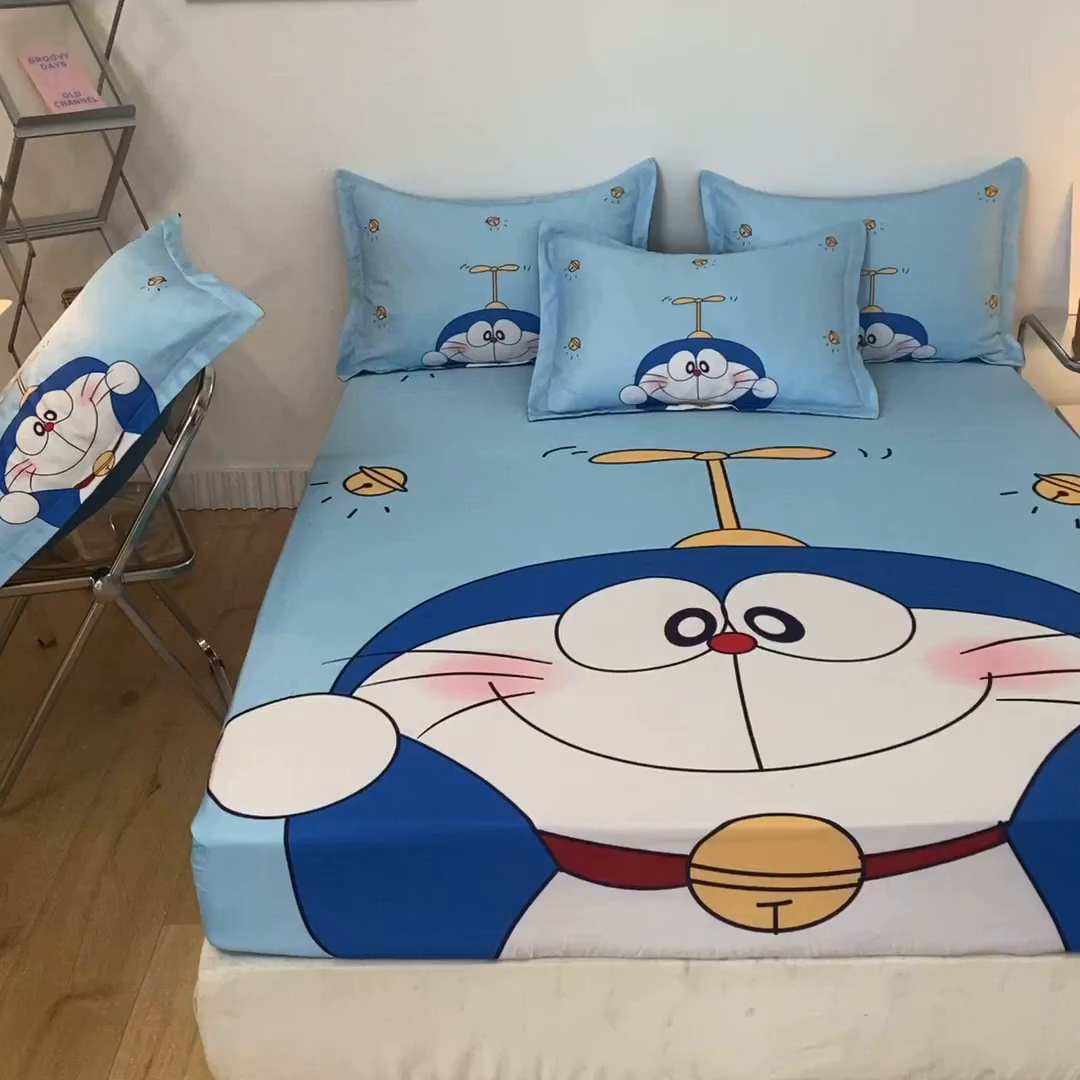 91家纺网 家纺一手货源 找家纺 一电 2026新款卡通床单床笠棕垫床套防尘罩席床垫保护套卡通儿童上下铺床单床笠-第五批 可爱叮当