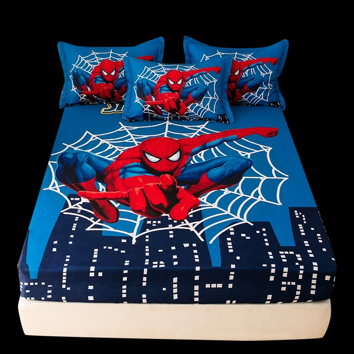 91家纺网 家纺一手货源 找家纺 一电 2026新款卡通床单床笠棕垫床套防尘罩席床垫保护套卡通儿童上下床单床笠-第四批 蜘蛛侠