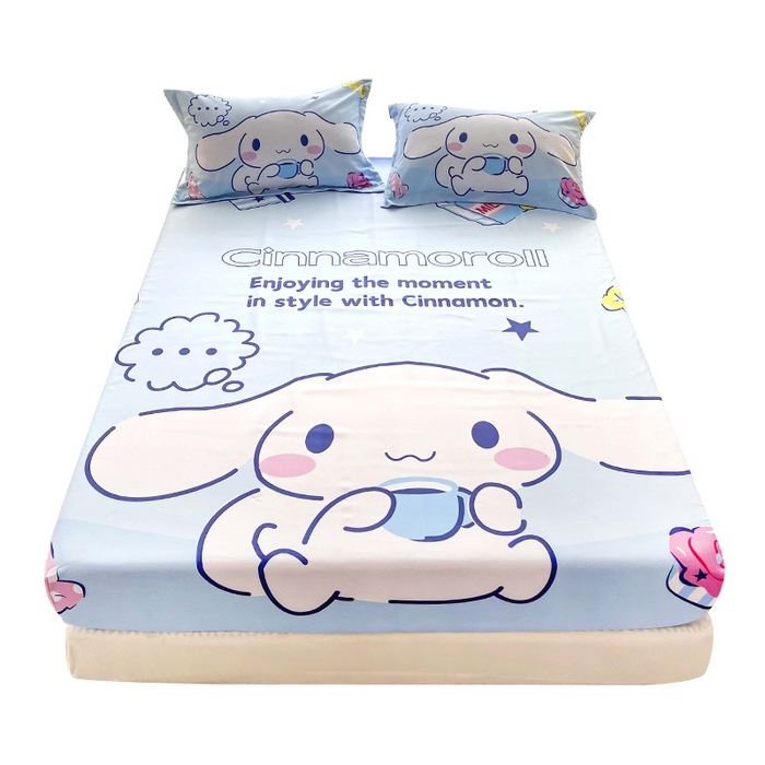 91家纺网 家纺一手货源 找家纺 一电 2026新款卡通床单床笠棕垫床套防尘罩席床垫保护套卡通儿童上下铺床单床笠-第五批 休息玉桂狗