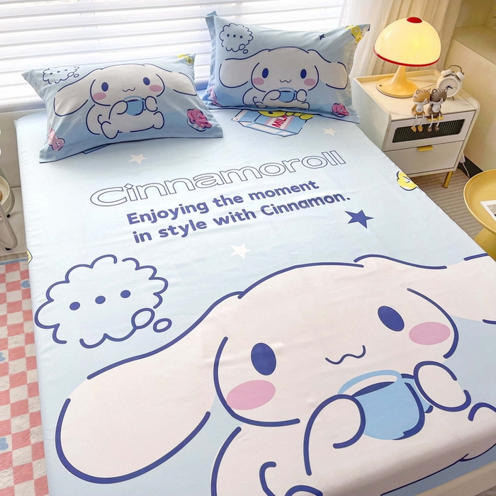 91家纺网 家纺一手货源 找家纺 一电 2026新款卡通床单床笠棕垫床套防尘罩席床垫保护套卡通儿童上下铺床单床笠-第五批 休息玉桂狗