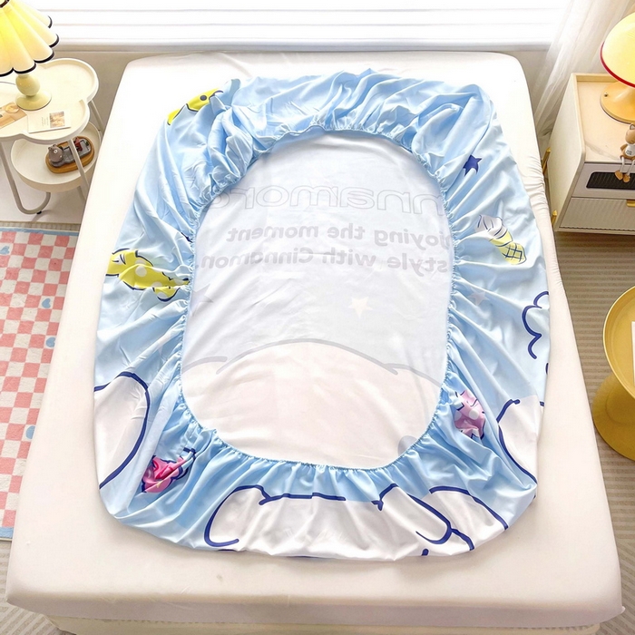 91家纺网 家纺一手货源 找家纺 一电 2026新款卡通床单床笠棕垫床套防尘罩席床垫保护套卡通儿童上下铺床单床笠-第五批 休息玉桂狗