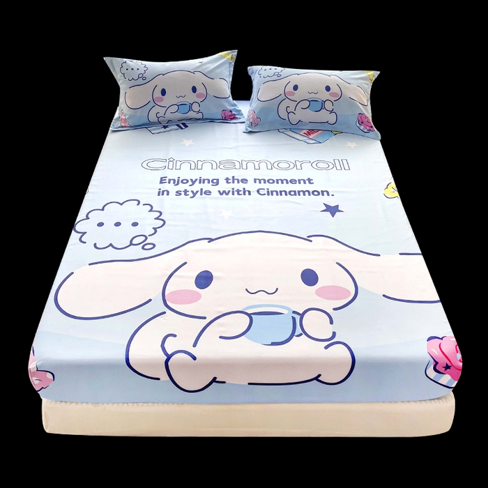 91家纺网 家纺一手货源 找家纺 一电 2026新款卡通床单床笠棕垫床套防尘罩席床垫保护套卡通儿童上下铺床单床笠-第五批 休息玉桂狗