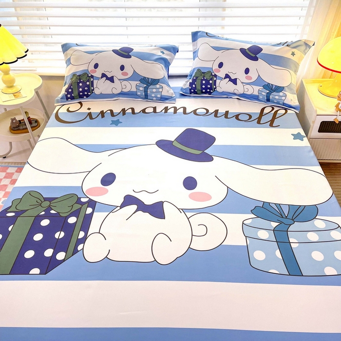 91家纺网 家纺一手货源 找家纺 一电 2026新款卡通床单床笠棕垫床套防尘罩席床垫保护套卡通儿童上下铺床单床笠-第五批 玉桂狗先生