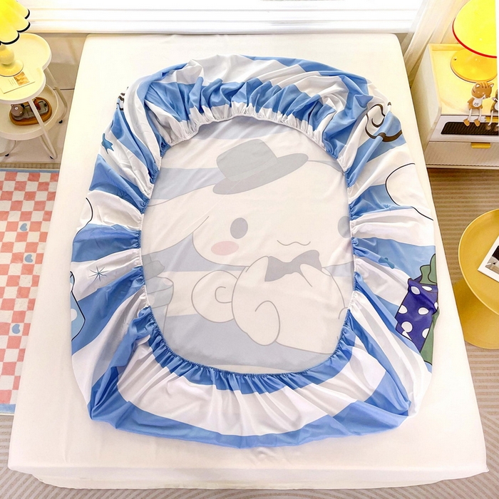 91家纺网 家纺一手货源 找家纺 一电 2026新款卡通床单床笠棕垫床套防尘罩席床垫保护套卡通儿童上下铺床单床笠-第五批 玉桂狗先生