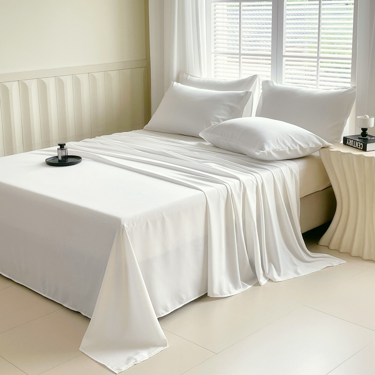 91家纺网 家纺一手货源 找家纺 （总）伊赛家纺 2026新款竹纤维单品床单系列