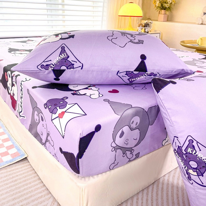 91家纺网 家纺一手货源 找家纺 （总）一电 2026新款跨境电商外贸四季卡通床笠单件床罩床垫套防滑套宿舍儿童床单定制-第七批