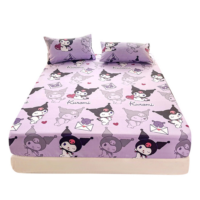 91家纺网 家纺一手货源 找家纺 （总）一电 2026新款跨境电商外贸四季卡通床笠单件床罩床垫套防滑套宿舍儿童床单定制-第七批