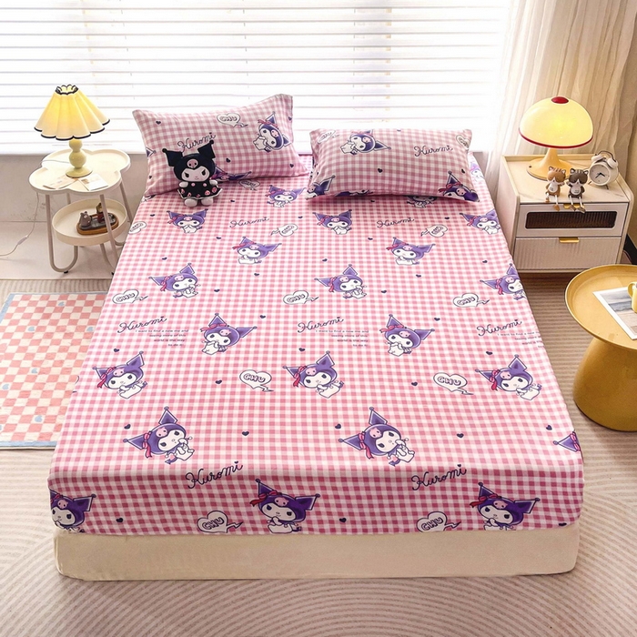 91家纺网 家纺一手货源 找家纺 （总）一电 2026新款跨境电商外贸四季卡通床笠单件床罩床垫套防滑套宿舍儿童床单定制-第七批