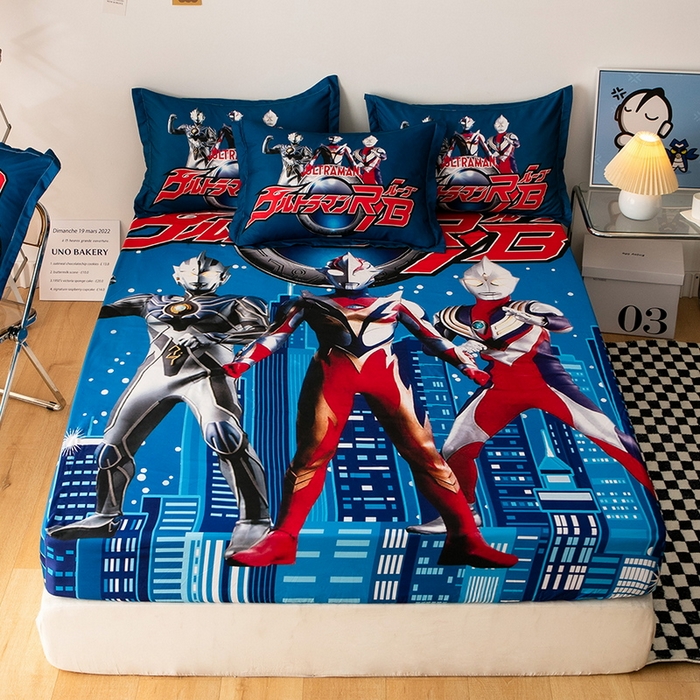 一电 2026新款卡通床单床笠棕垫床套防尘罩席床垫保护套卡通儿童上下床床单床笠-第六批 奥特归来