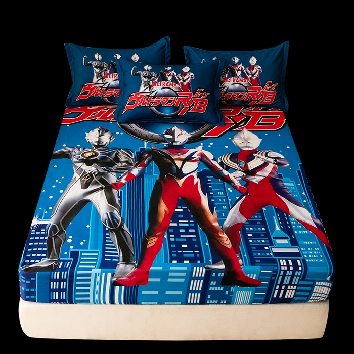 91家纺网 家纺一手货源 找家纺 一电 2026新款卡通床单床笠棕垫床套防尘罩席床垫保护套卡通儿童上下床床单床笠-第六批 奥特归来