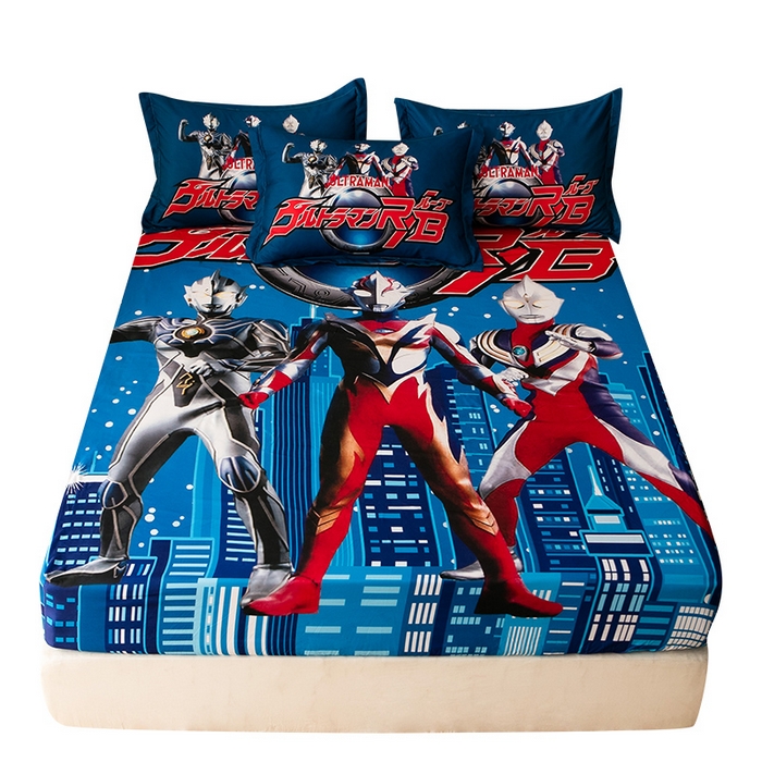 91家纺网 家纺一手货源 找家纺 一电 2026新款卡通床单床笠棕垫床套防尘罩席床垫保护套卡通儿童上下床床单床笠-第六批 奥特归来