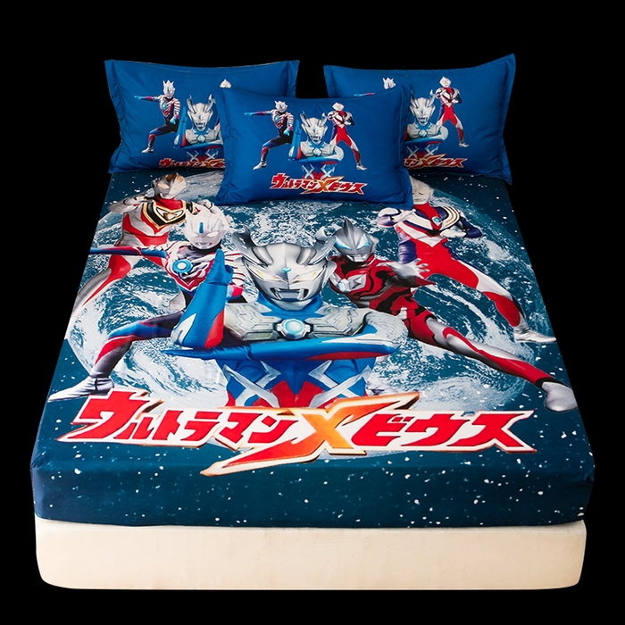 91家纺网 家纺一手货源 找家纺 一电 2026新款卡通床单床笠棕垫床套防尘罩席床垫保护套卡通儿童上下床床单床笠-第六批 奥特警卫队