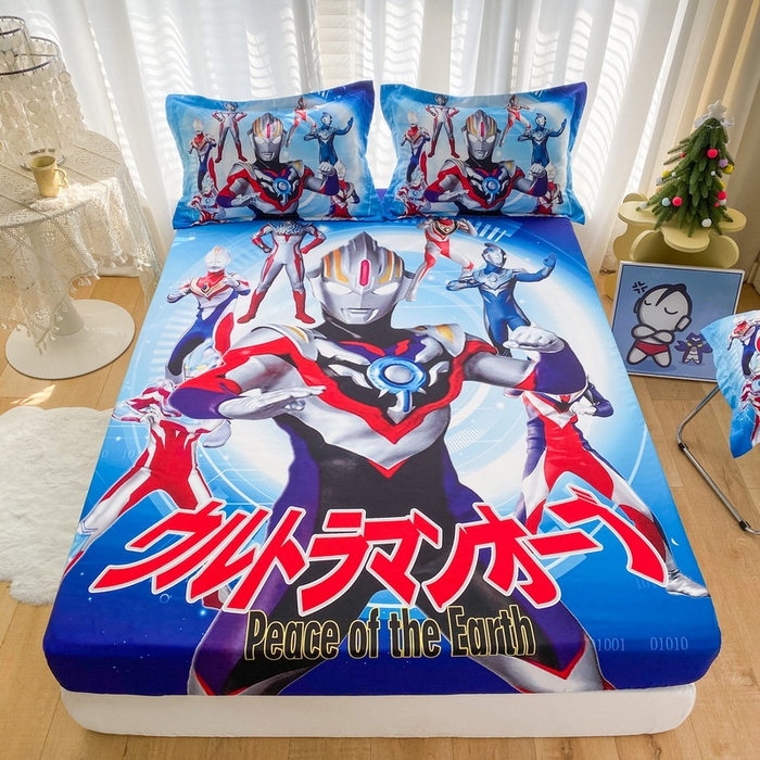 一电 2026新款卡通床单床笠棕垫床套防尘罩席床垫保护套卡通儿童上下床床单床笠-第六批 奥特曼战队